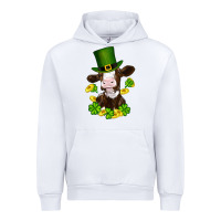 White st patricks day cow Urban Hoodie - RanaPortraitStore