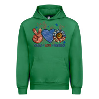Emerald peace love america billie wilder Urban Hoodie - texasbilliewilder
