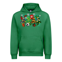Emerald christmas trees with soccer Urban Hoodie - Zillion Design Studio