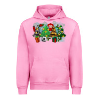 Fuchsia Pink christmas trees with soccer Urban Hoodie - Zillion Design Studio