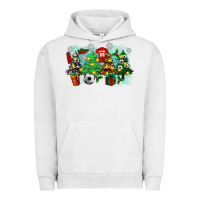 Pigment Lunar Rock christmas trees with soccer Urban Hoodie - Zillion Design Studio
