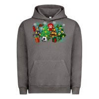 Pigment Tornado christmas trees with soccer Urban Hoodie - Zillion Design Studio