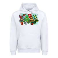 White christmas trees with soccer Urban Hoodie - Zillion Design Studio