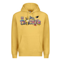 Antique Gold race with teacher Premium Hoodie - texasbilliewilder