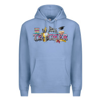 Colony Blue race with teacher Premium Hoodie - texasbilliewilder