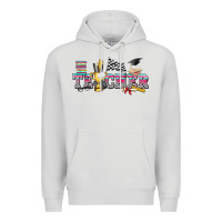 Dove Grey race with teacher Premium Hoodie - texasbilliewilder