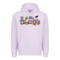Lilac race with teacher Premium Hoodie - texasbilliewilder