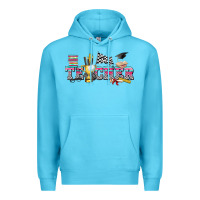 Ocean Blue race with teacher Premium Hoodie - texasbilliewilder