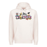 Pale Pink race with teacher Premium Hoodie - texasbilliewilder
