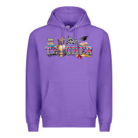 Purple race with teacher Premium Hoodie - texasbilliewilder