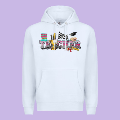 Race With Teacher Premium Hoodie Designed By Texasbilliewilder