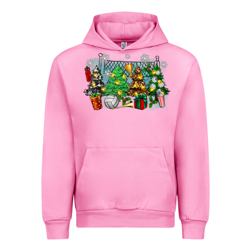 Christmas Trees With Volleyball Urban Hoodie by Zillion Design Studio | Teevron