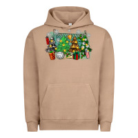 Pigment Burro christmas trees with volleyball Urban Hoodie - Zillion Design Studio