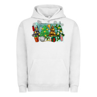 Pigment Lunar Rock christmas trees with volleyball Urban Hoodie - Zillion Design Studio