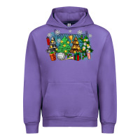 Tulip christmas trees with volleyball Urban Hoodie - Zillion Design Studio