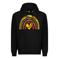 Black softball rainbow Premium Hoodie - Zillion Design Studio