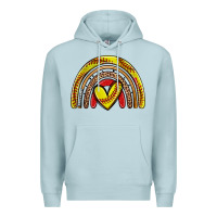 Blue Mist softball rainbow Premium Hoodie - Zillion Design Studio