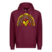 Burgundy softball rainbow Premium Hoodie - Zillion Design Studio