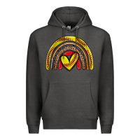 Charcoal Heather softball rainbow Premium Hoodie - Zillion Design Studio