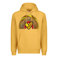 Mustard softball rainbow Premium Hoodie - Zillion Design Studio