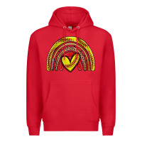 Red softball rainbow Premium Hoodie - Zillion Design Studio