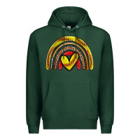 Sports Green softball rainbow Premium Hoodie - Zillion Design Studio