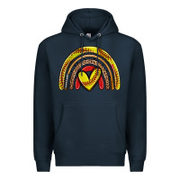 Navy softball rainbow Premium Hoodie - Zillion Design Studio