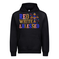 Black red white and blessed Urban Hoodie - texasbilliewilder