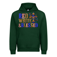 Foreset Green red white and blessed Urban Hoodie - texasbilliewilder