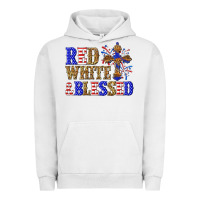 Pigment Lunar Rock red white and blessed Urban Hoodie - texasbilliewilder