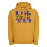 Pigment Peanut Butter red white and blessed Urban Hoodie - texasbilliewilder