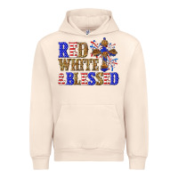 Sandshell red white and blessed Urban Hoodie - texasbilliewilder