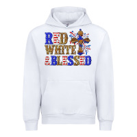 White red white and blessed Urban Hoodie - texasbilliewilder