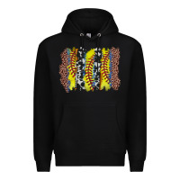 Black softball brushstroke Premium Hoodie - Zillion Design Studio