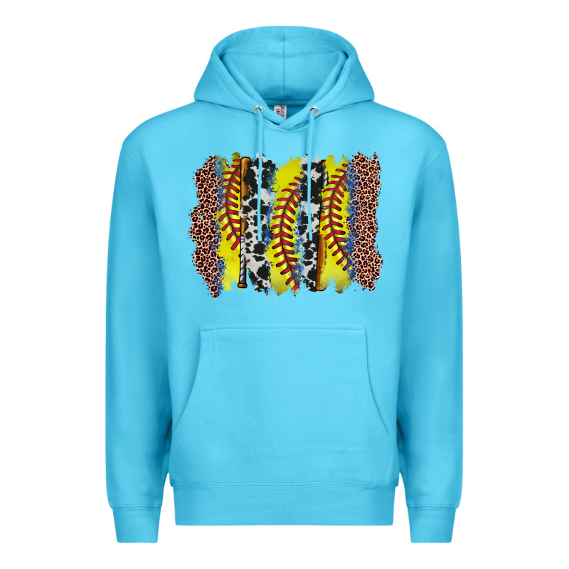 Softball Brushstroke Premium Hoodie by Zillion Design Studio | Teevron