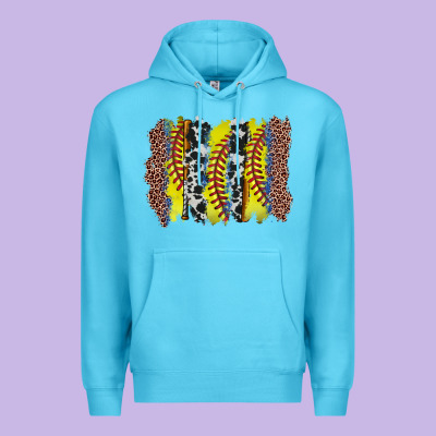 Softball Brushstroke Premium Hoodie Designed By Zillion Design Studio