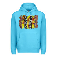 Ocean Blue softball brushstroke Premium Hoodie - Zillion Design Studio