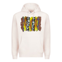 Pale Pink softball brushstroke Premium Hoodie - Zillion Design Studio
