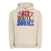 Pigment French Oak red white and boujee billie wilder Urban Hoodie - texasbilliewilder
