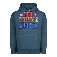 Pigment Midnight Navy red white and boujee billie wilder Urban Hoodie - texasbilliewilder