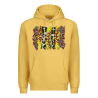 Antique Gold softball brushstroke Premium Hoodie - Zillion Design Studio