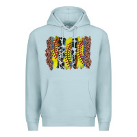 Blue Mist softball brushstroke Premium Hoodie - Zillion Design Studio