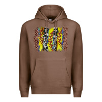 Chestnut softball brushstroke Premium Hoodie - Zillion Design Studio
