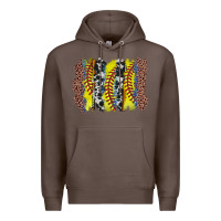 Coffee softball brushstroke Premium Hoodie - Zillion Design Studio