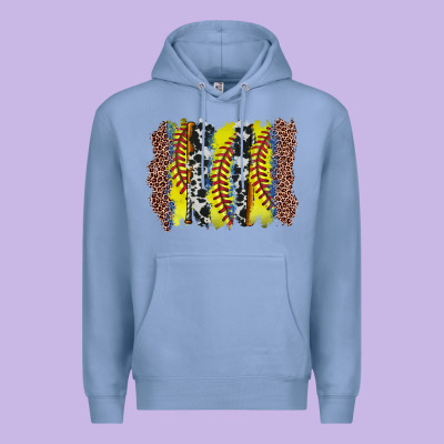 Softball Brushstroke Premium Hoodie Designed By Zillion Design Studio