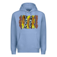 Colony Blue softball brushstroke Premium Hoodie - Zillion Design Studio