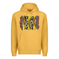 Mustard softball brushstroke Premium Hoodie - Zillion Design Studio