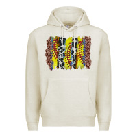 Oatmeal Heather softball brushstroke Premium Hoodie - Zillion Design Studio