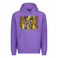 Purple softball brushstroke Premium Hoodie - Zillion Design Studio