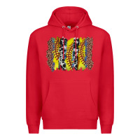 Red softball brushstroke Premium Hoodie - Zillion Design Studio